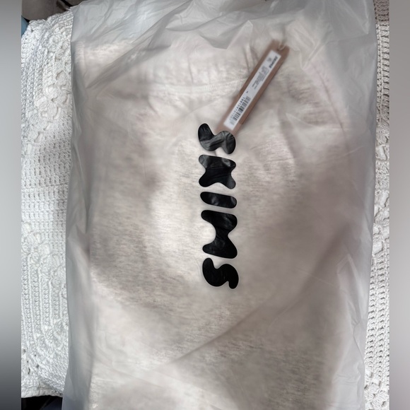 NWT Skims Cotton Fleece Classic Straight Leg Pant in Oatmeal Heather Size Small - Picture 6 of 7